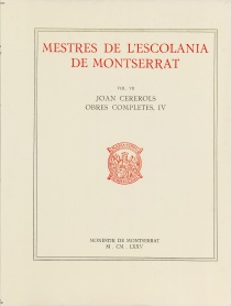 Mestres de l’ Escolania Vol.7. Joan Cererols IV