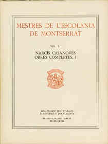 Mestres de l’ Escolania Vol.11. Narcís Casanoves I