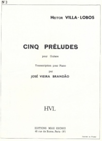 Prélude núm. 3 for guitar (arranged for piano)