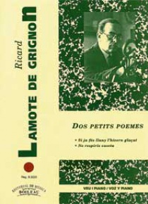 2 Petits poemes, by Ricard Lamote De Grignon