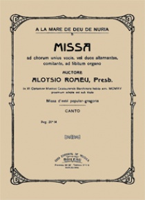 Missa a la Mare de Déu de Núria (voz), by Lluís Romeu