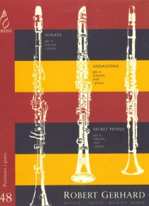 Obras con clarinete (Sonata / Andantino / Estudio para el film Secret People)