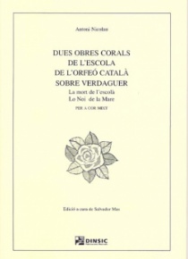 Dues obres corals de l’escola de l’Orfeó Català sobre Verdaguer