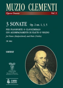 3 Sonatas Op. 2 Nos. 1, 3, 5 for Piano (Harpsichord) and Flute (Violin), de Muzio Clementi