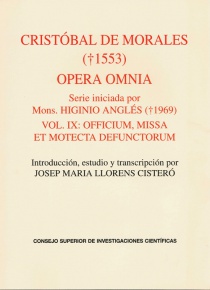 Opera omnia vol IX. Officium, Missa et Motecta defunctorum