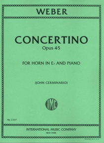Concertino op. 45 for horn and piano