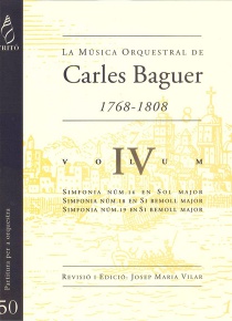La Música Orquestral de Carles Baguer, vol.IV (Simfonies núms. 16, 18 i 19)