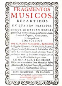 Fragmentos músicos (1683, 1700), I: facsímil