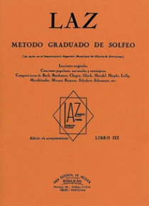 LAZ, Método de Solfeo Vol.3º, by Lambert/Alfonso/Zamacois