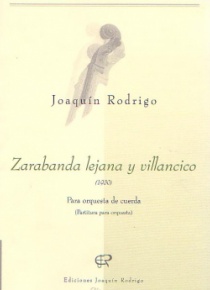 Zarabanda lejana y villancico (partitura para orquesta)