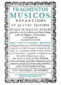 Fragmentos músicos (1683, 1700), II: edición práctica moderna