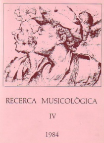 Investigació Musicológica IV