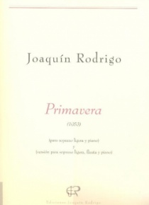 Primavera (soprano, flute and piano version)