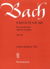 Cantata BWV 108 Es ist euch gut, dass ich hingehe (reduction)