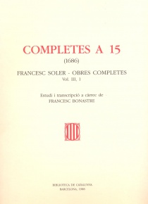 Completes a 15 - vol. III 1