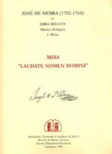 Misa «Laudate nomen Domini» a 8 voces, violines, viola y bajo continuo