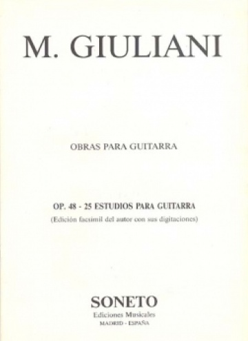 Vint-i-cinc estudis per a guitarra, op. 48