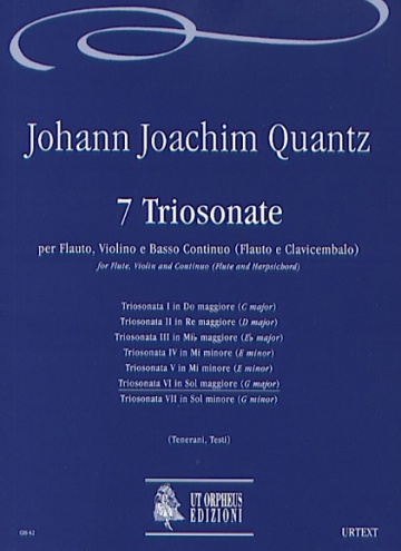 7 Triosonatas for Flute, Violin and Continuo (Flute and Harpsichord), de Johann Joachim Quantz