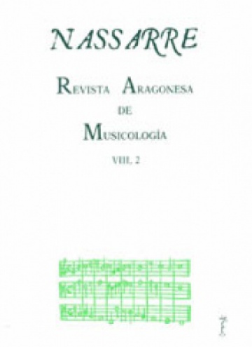 Nassarre. Revista Aragonesa de Musicología, VIII, 2