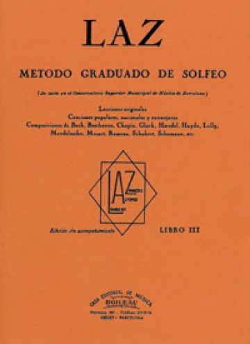 LAZ, Método de Solfeo Vol.3º, de Lambert/Alfonso/Zamacois