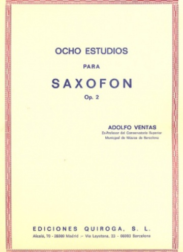 Ocho estudios para saxofón op. 2